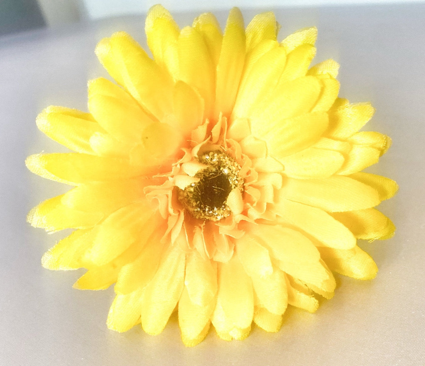 Artificial Gerbera Flowers Yellow Faux Flowers, Fake Gerbera, Gerbera Daisy Flowers, Silk Spring Wedding.  Yellow Flowers, Gift for Her.