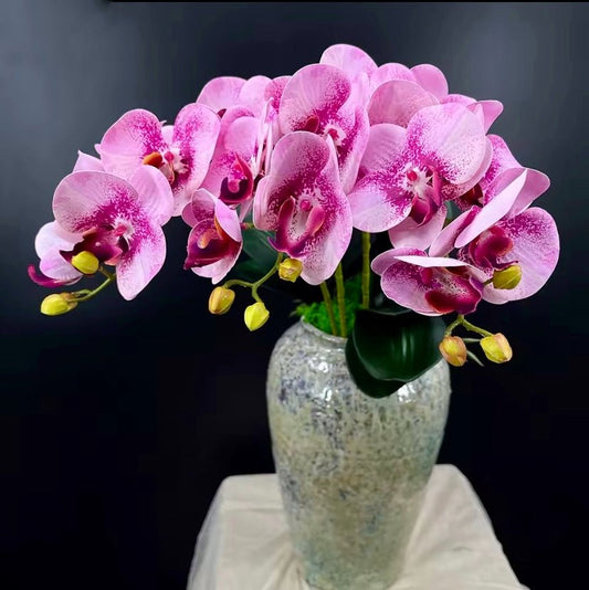 Artificial Orchid Flower, Pink Orchid Stem, Pink Flowers, Real Touch Orchids, Faux Orchid Artificial Flowers Gift for Her, Wedding Flowers, Home Decor