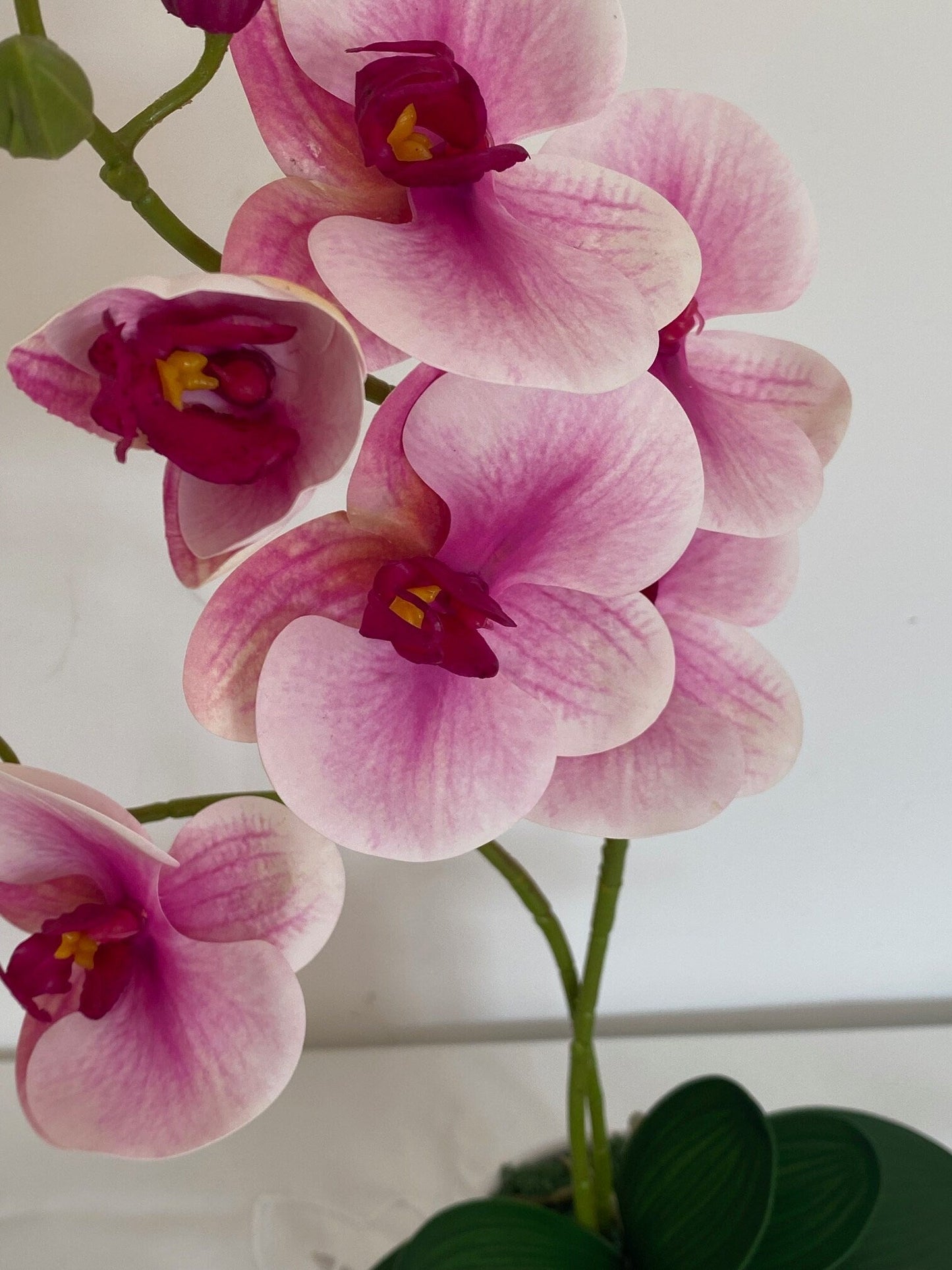Artificial Orchid Plant, Gift for Her, Real Look Orchids, Pink Orchid Pot Plant, Phalaenopsis, Artificial Flowers, Silk, Faux Orchid
