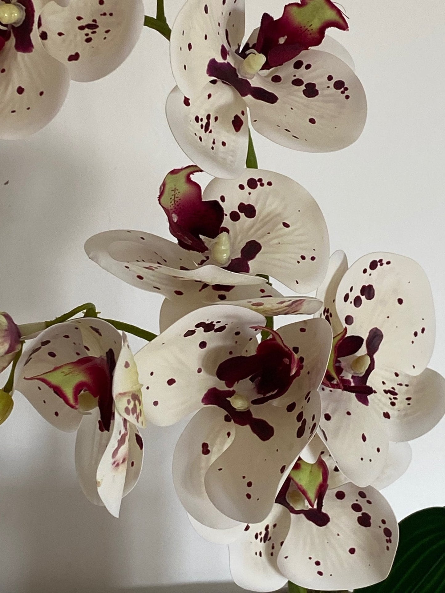 Artificial Orchid Plant, Gift for Her, Real Look Orchids, White Spotted Orchid Pot Plant, Phalaenopsis, Artificial Flowers, Faux Orchid