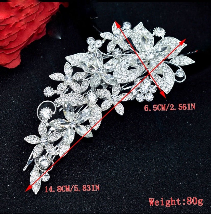 Bridal Wedding Hair Accessories Bridal Tiara Silver (Half Head) Wedding Hair Vine Bridal Hair Piece Wedding Hair Comb Hair Accessory Hair Jewellery S411