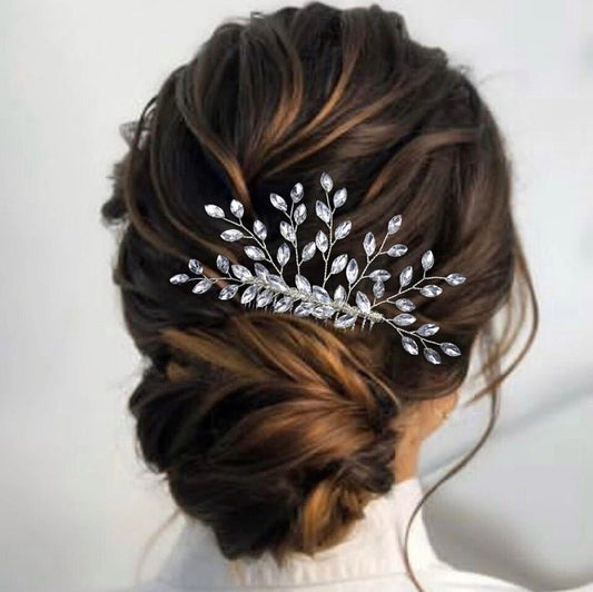 Bridal Wedding Hair Accessories Crystal Hair Comb in Silver or Gold Hair Vine Bridesmaid Prom Hair Accessory