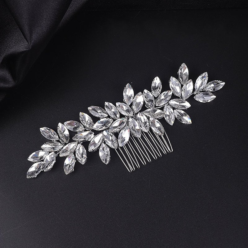 Bridal Wedding Hair Accessories Crystal Hair Comb / Vine Bridesmaid Hair Accessory Crystal Hair Piece Silver