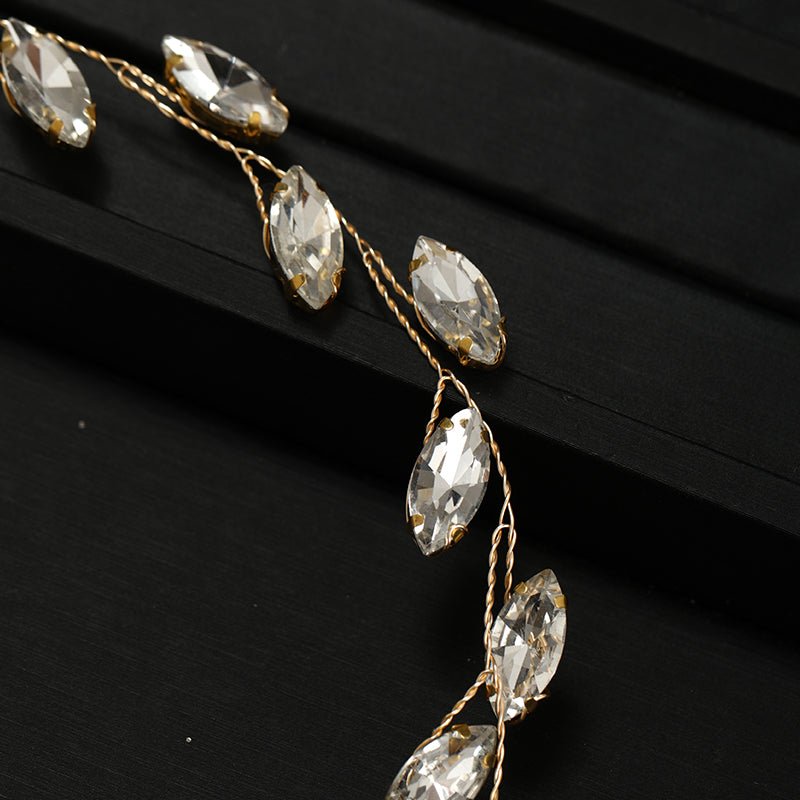 Wedding Hair Accessories Crystal Hair Piece Hair Vine Bridal Tiara, Bridesmaid Hair Jewellery Silver, Gold or Rose Gold