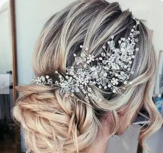Crystal Bridal Wedding Hair Accessories Bridal Wedding Hair Vine/ Piece Bride or Bridesmaid Wedding Hair Accessory. Hair Jewellery