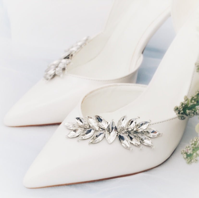 Crystal Diamante Wedding Shoe Clips, Bridal Shoe Clip, Wedding Shoes Accessories, Shoe Decoration