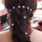10x Diamante Wedding Hair Pins Flower Girl Hair Accessories, Bridesmaid Hair, Bridal Diamante Crystal Pearl Hair Clips/Grips Jewellery Prom