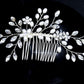 Bridal Hair Comb Hair Accessories Crystal Pearl Wedding Hairpiece Hair Vine in Silver Bridesmaid Prom Hair Accessory S467