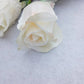 Artificial Cream Roses, Real Touch White Roses, Artificial Flowers, White Flowers, Silk Faux Flowers, Wedding Flowers, Flowers Gift for Her