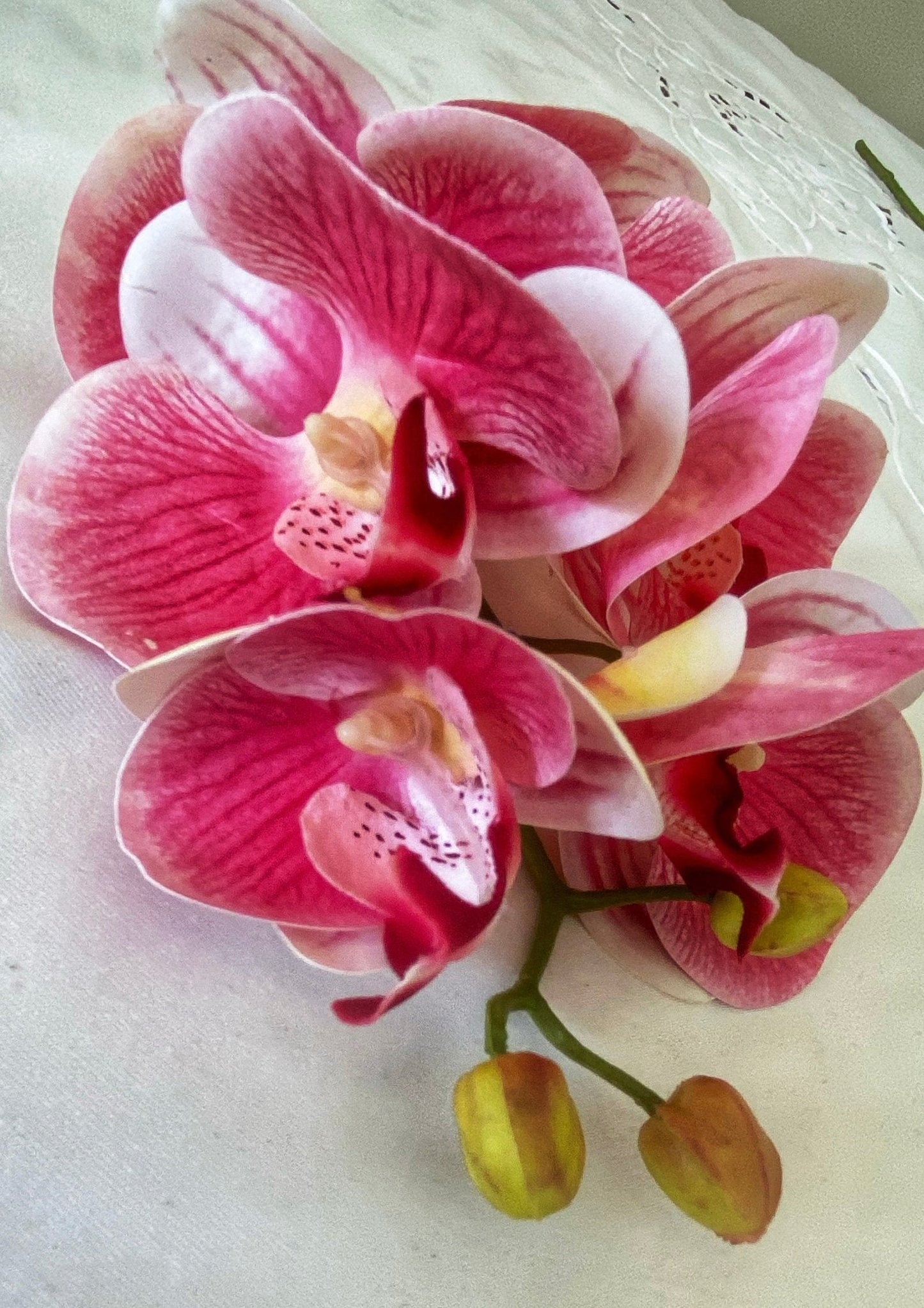 Artificial Orchid Flower Gift for Her, Real Touch Orchids, Pink Orchid Stem Phalaenopsis, Artificial Flowers Faux Orchid, Pink Flowers, Wedding