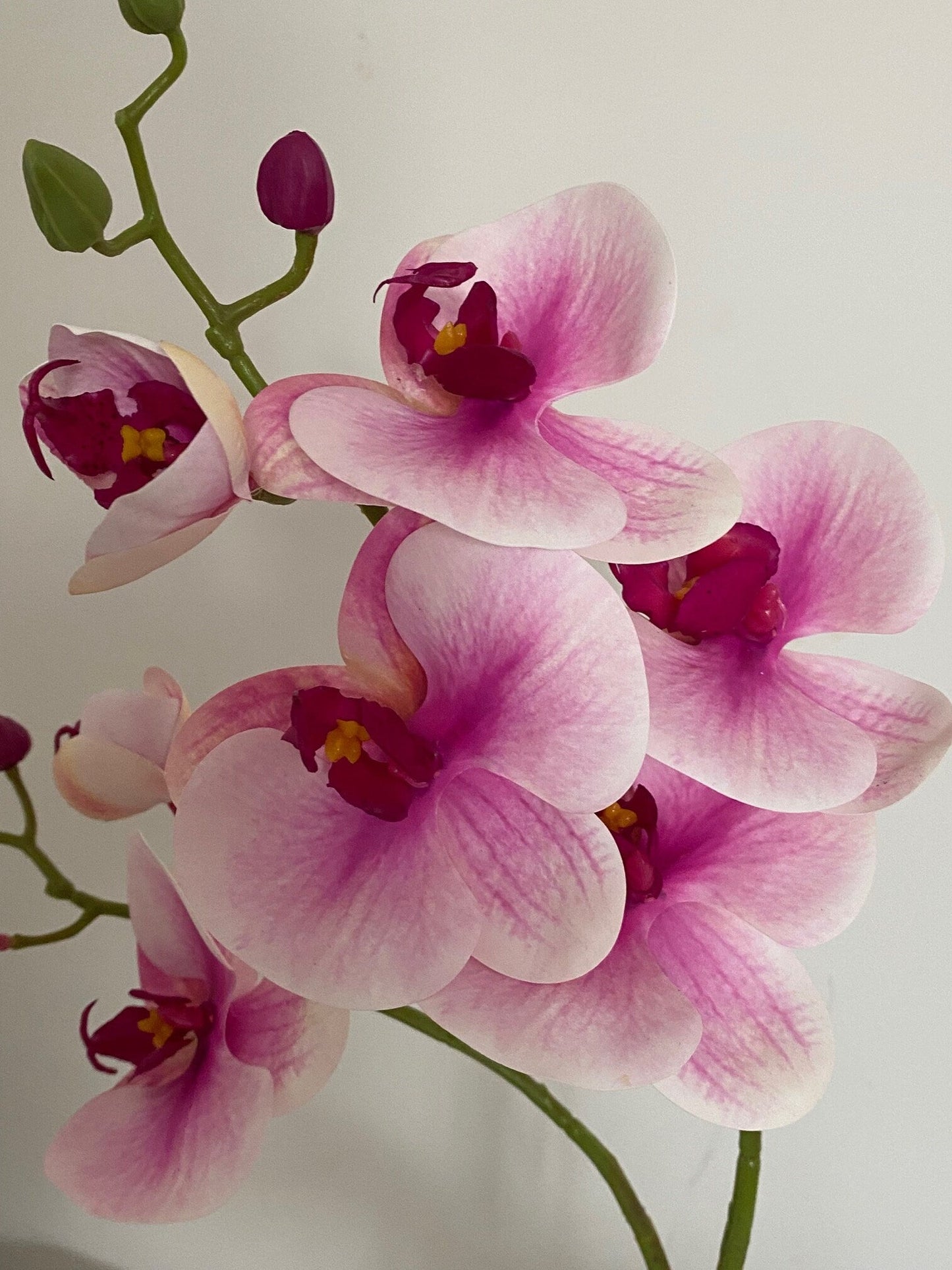 Artificial Orchid Plant, Gift for Her, Real Look Orchids, Pink Orchid Pot Plant, Phalaenopsis, Artificial Flowers, Silk, Faux Orchid
