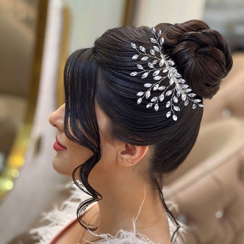Bridal Wedding Hair Accessories Crystal Hair Comb in Silver or Gold Hair Vine Bridesmaid Prom Hair Accessory