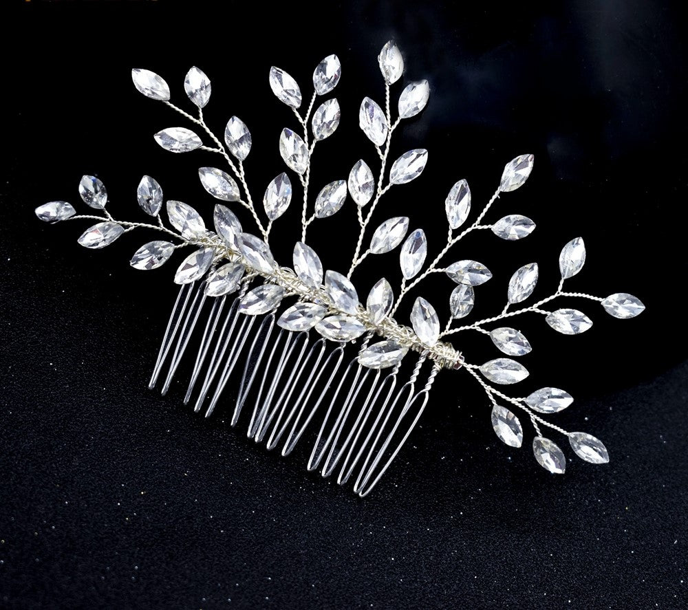 Bridal Wedding Hair Accessories Crystal Hair Comb in Silver or Gold Hair Vine Bridesmaid Prom Hair Accessory
