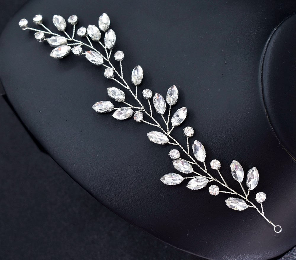 Wedding Hair Accessories Crystal Tiara Hairpiece Hair Vine in Silver Bridesmaid's Hair Accessory, Prom Accessory (S482)