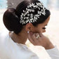 Bridal Wedding Hair Accessories Crystal Hair Piece Hair Vine Leaf Design (One piece) Bridesmaid