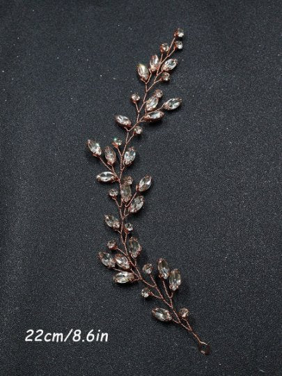 Bridal Wedding Hair Accessories Silver Crystal Hair Vine Wedding Tiara Bridesmaid's Hairpiece