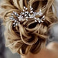 Bridal Hair Comb Hair Accessories Crystal Pearl Wedding Hairpiece Hair Vine in Silver Bridesmaid Prom Hair Accessory S467
