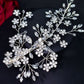 Bridal Wedding Hair Accessories Hair Vine Crystal Hair Piece (One piece) Bridesmaid Accessory Hair Jewellery in Silver