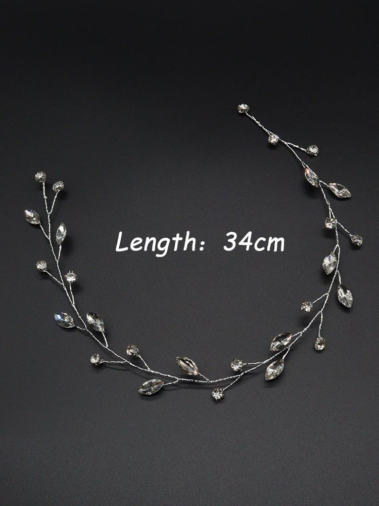 Bridal Wedding Hair Tiara Crystal Hair Vine Hair Piece Wedding Hair Accessories Bridesmaid Accessory Hair Jewellery in Silver BR2