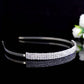 Bridesmaids Tiara Headband, Flower Girl Tiara, Bridal Wedding Hair Accessories with Crystal Diamante for Bridesmaid or Flower Girl