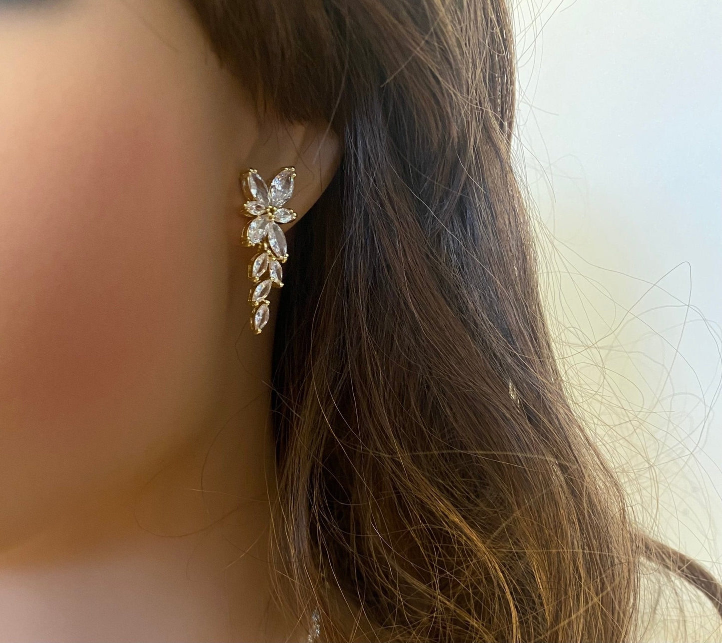 Crystal Bridal Jewellery Set CZ, Gift for Her, Star Necklace Earrings & Bracelet Wedding Set Silver & Gold