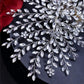Large Bridal Hairpiece, Wedding Hair Accessories with Crystal Diamante for Bride or Bridesmaid