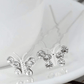 Silver Crystal Butterfly Wedding Hair Pins Sets Flower Girl Bridesmaid Wedding Hair Accessories