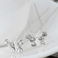 Silver Crystal Butterfly Wedding Hair Pins Sets Flower Girl Bridesmaid Wedding Hair Accessories