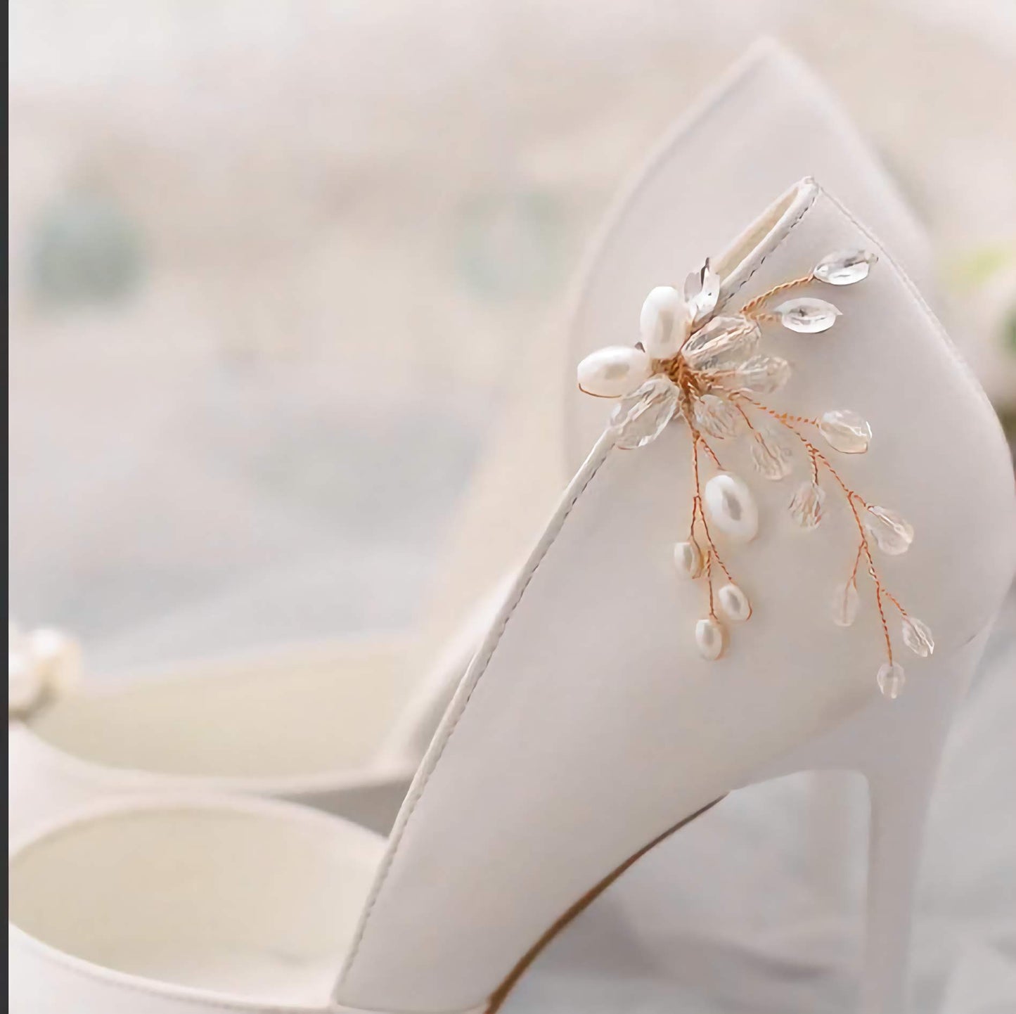Wedding Shoe Clips, Bridal Shoe Clip, Pearl and Crystal Wedding Shoe Accessories Shoe Decoration X23