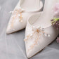 Wedding Shoe Clips, Bridal Shoe Clip, Pearl and Crystal Wedding Shoe Accessories Shoe Decoration X23